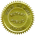 Toronto Notary Seal Notarization Of Documents Commissioner Of Oaths George Kubes Toronto Immigration Divorce Lawyer